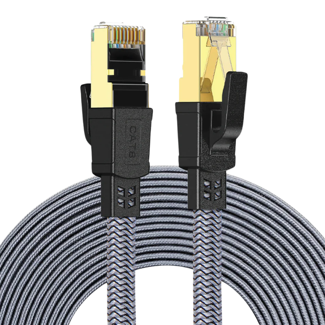 Twisted Minds Flat Braided Network Cable ,Transmission Rate 40GBPS / 2000MHZ ,3M - TM-CAT8-3M - Desert Games