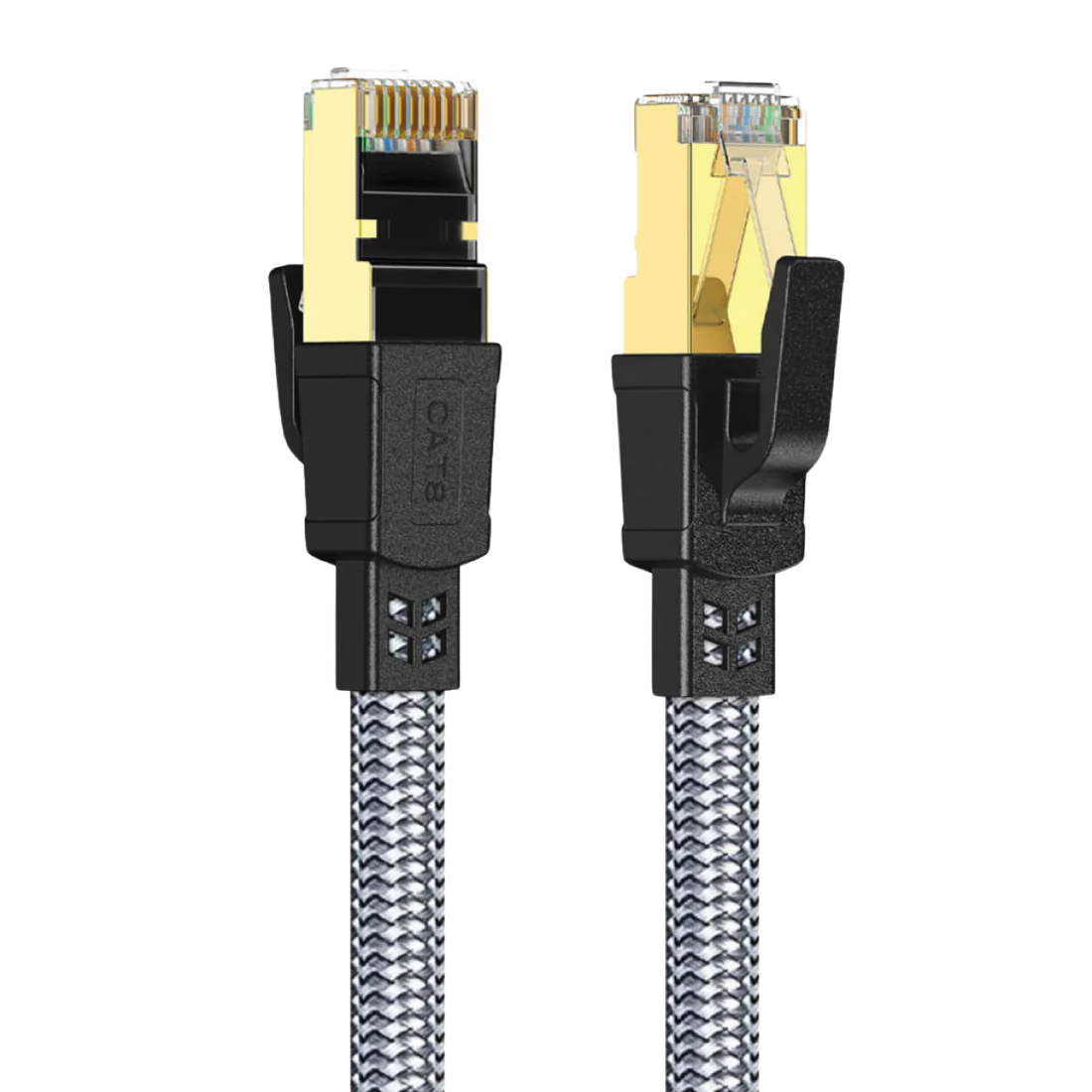 Twisted Minds Flat Braided Network Cable ,Transmission Rate 40GBPS / 2000MHZ , 10M - TM-CAT8-10M - Desert Games
