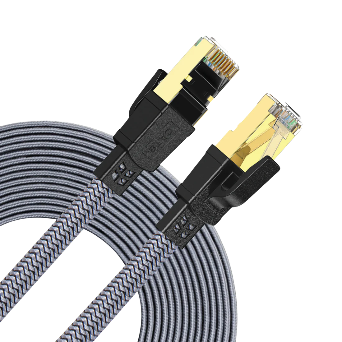 Twisted Minds Flat Braided Network Cable ,Transmission Rate 40GBPS / 2000MHZ ,3M - TM-CAT8-3M - Desert Games