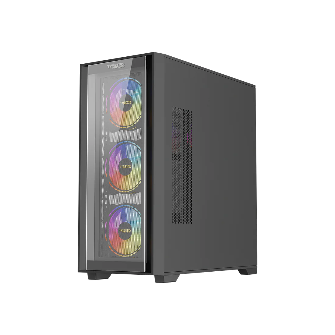 Twisted Minds Storm Rider - 04 Mid Tower Gaming Case - Black – TM-CT200-B - Desert Games