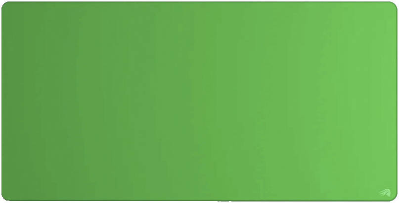 Glorious XXL Chroma Key Extended Gaming Mousepad, Chroma Key Color For Green Screen Effects, 18 x 36", Smooth and Durable Cloth, Anti-Slip Rubber Base, Stitched Edge, Green | GLO-MP-GS - Desert Games