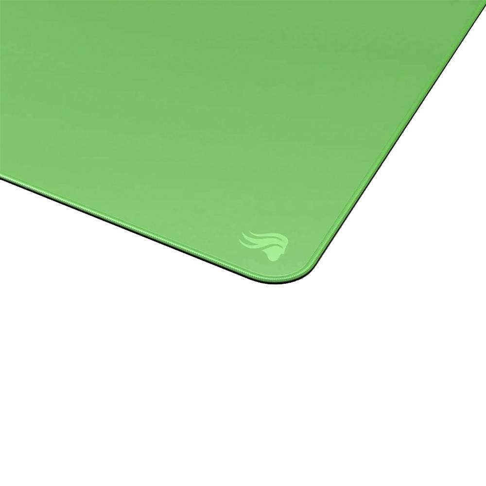 Glorious XXL Chroma Key Extended Gaming Mousepad, Chroma Key Color For Green Screen Effects, 18 x 36", Smooth and Durable Cloth, Anti-Slip Rubber Base, Stitched Edge, Green | GLO-MP-GS - Desert Games