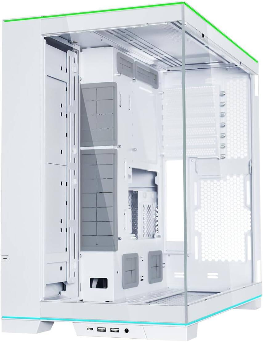 Lian Li O11D EVO RGB E-ATX Gaming Dual Chamber Case, White | G99.O11DERGBW.00 - Desert Games