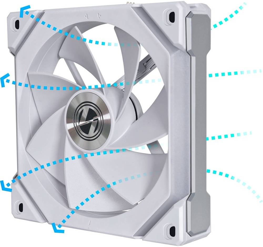 Lian Li Uni Fan SL V2 Reverse Blade aRGB Case Fan, Single Pack, White | G99.12RSLV21W.00 - Desert Games