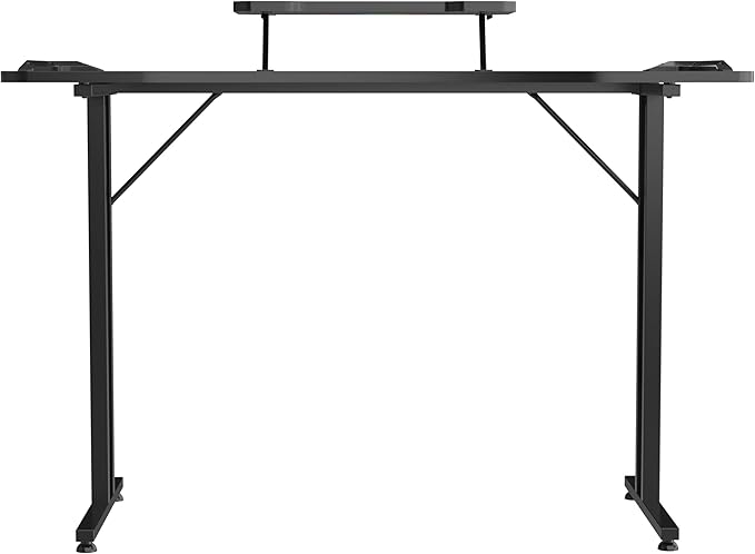 Twisted Minds X Shaped Gaming Desk, RGB Lights, Desk with Ergonomic designed, Gamer Home Office Computer Table, - Desert Games