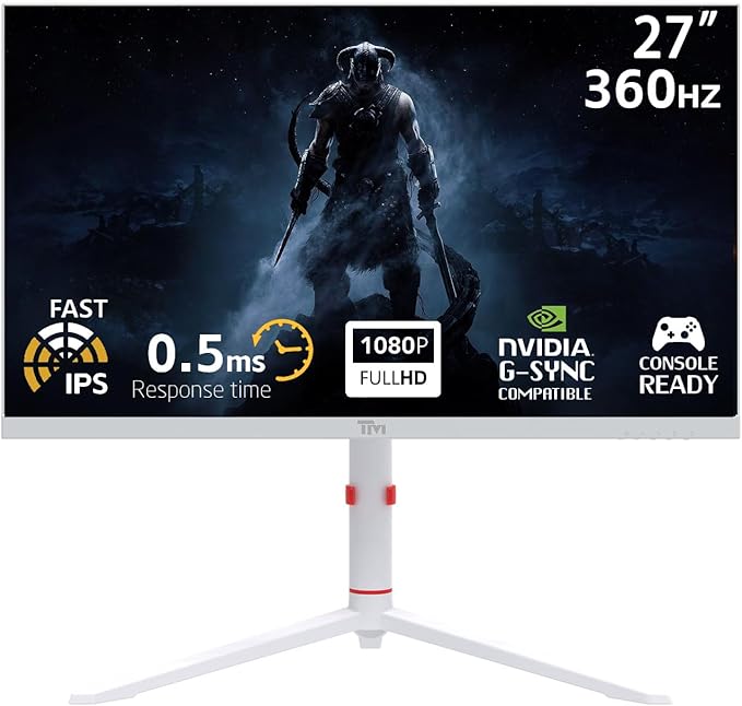 Twisted Minds TMA27FHD360IPS 27" FHD Gaming Monitor, 360Hz Fast IPS Panel, 0.5ms Response, HDR400 Ready, FreeSync, HDMI 2.1 & DP 1.4, Adjustable Stand, PS5 Compatible - Desert Games