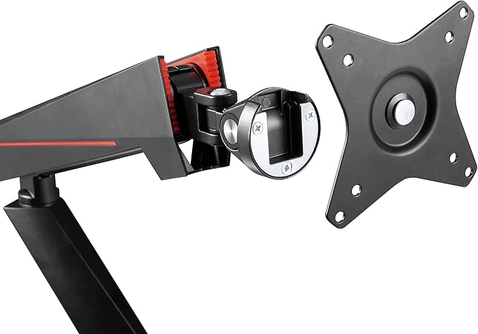 Twisted Mind Single RGB Monitor Mount, Spring-Assisted, Pro Gaming Monitor, Arm With Usb | LDT39-C012U - Desert Games