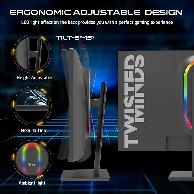 Twisted Minds 28" Uhd 144Hz Gaming Monitor-Fast Response Time 0.9Ms Led-3840*2160 Resolution Freesync And G-Sync Supported Monitor - Desert Games