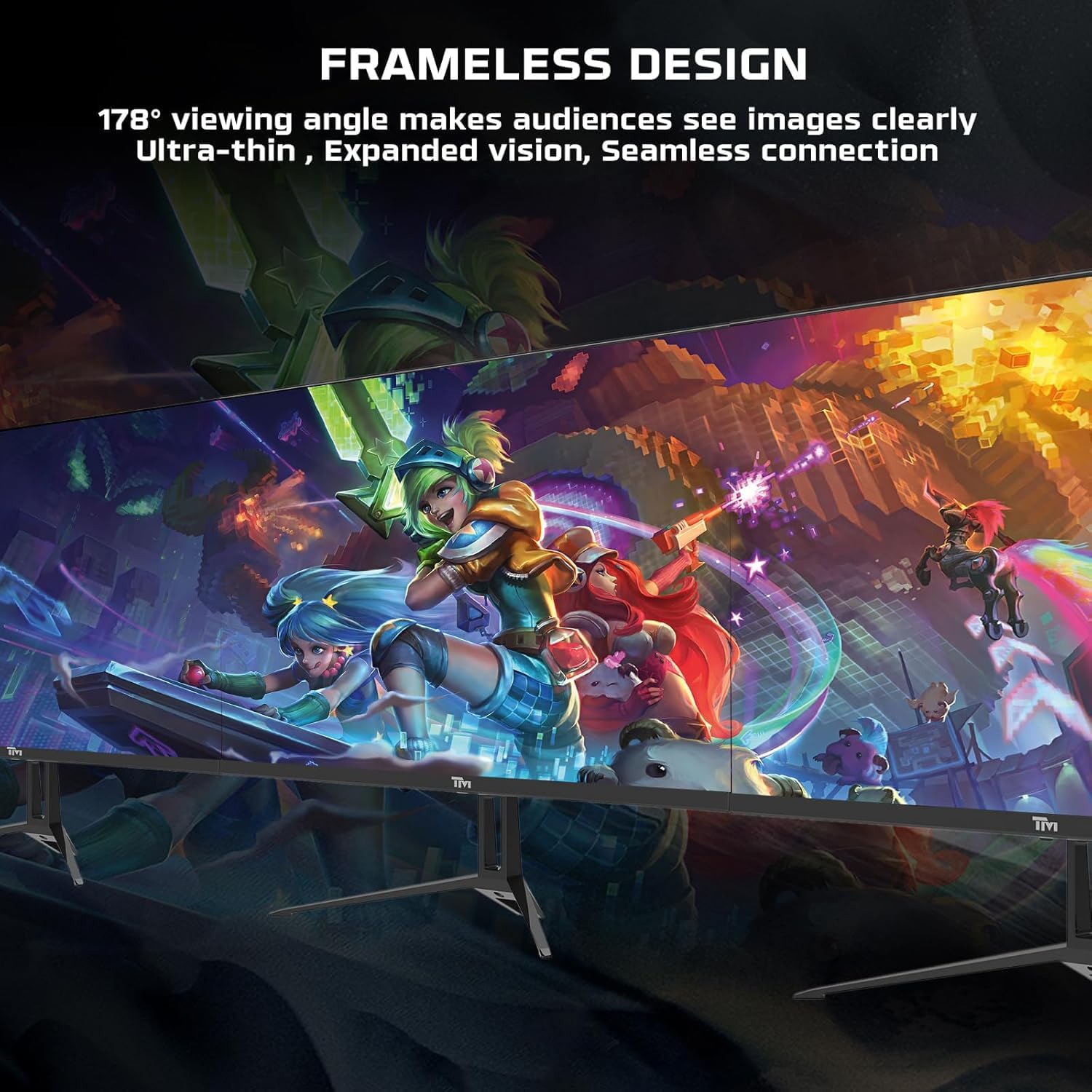 Twisted Minds 24 Inch Display Fast IPS Gaming Monitor - 1920 x 1080 FHD Resolution, 100 Hz Refresh Rate, 16:9 Aspect Ratio, 1 ms Response Time - Black (TM24FHD100IPS) - Desert Games