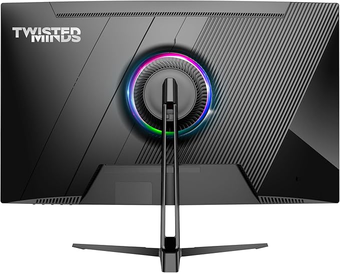 TWISTED MINDS TM27FHD180VA Eclipse Series, Curved 27 Inch,1920x1080p FHD VA Panel, 180hz Refresh Rate, HDMI 2.1, 0.5 Response Time,HDR Black Gaming Monitor - Desert Games