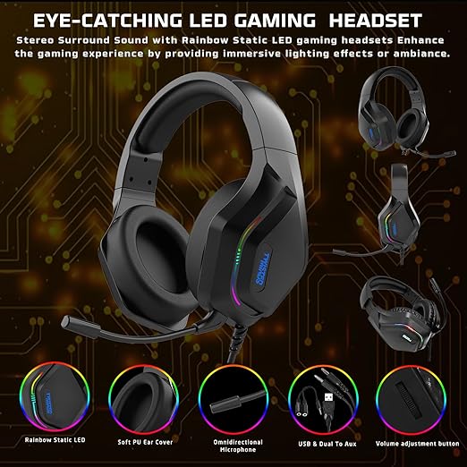 Twisted Minds 4-in-1 Gaming Bundle – TM-HORIZON-X - 87-Key Wired Mechanical Keyboard, Adjustable DPI, 40mm Driver Headset, Over sized 400×900×3MM Mouse Pad – Ergonomic Design for PC Gamer - Desert Games