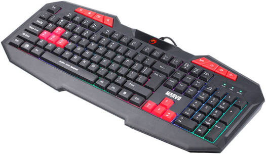 MARVO K602 EN Wired Membrane Keyboard - Desert Games