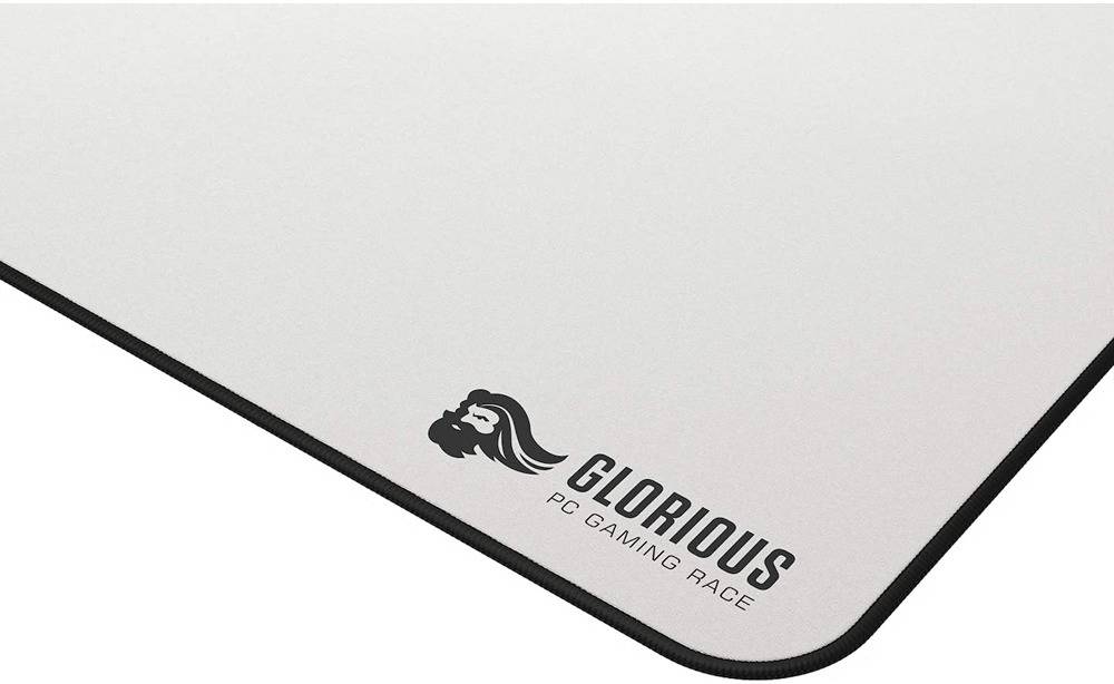 Glorious Extended XL 14 x 24" Gaming Mouse Pad, High Quality Foam Core, Anti-Slip Rubber Base, Machine Washable, Low Friction, Smooth Cloth Surface, White | GW-P - Desert Games
