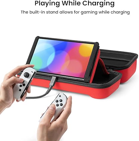 Tomtoc Carrying Case for Nintendo Switch - Red - Desert Games