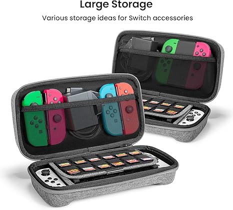 Tomtoc Carrying Case for Nintendo Switch - Gray - Desert Games