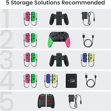 Tomtoc Carrying Case for Nintendo Switch - Gray - Desert Games