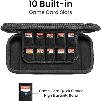 Tomtoc Nintendo Switch Slim Case - Black - Desert Games