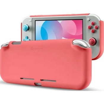 Tomtoc Nintendo Switch Lite Liquid Silicone Case - Coral Red - Desert Games