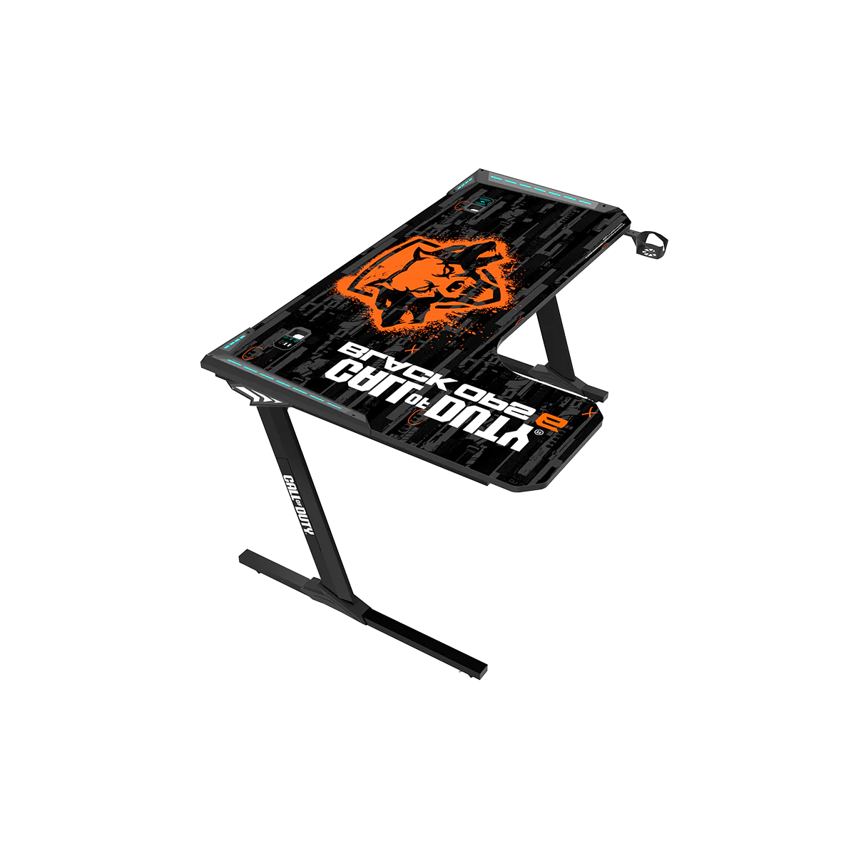 GAMEON Call Of Duty BLKOPS6-RAPTOR-L RGB Flowing Light Gaming Desk - Desert Games