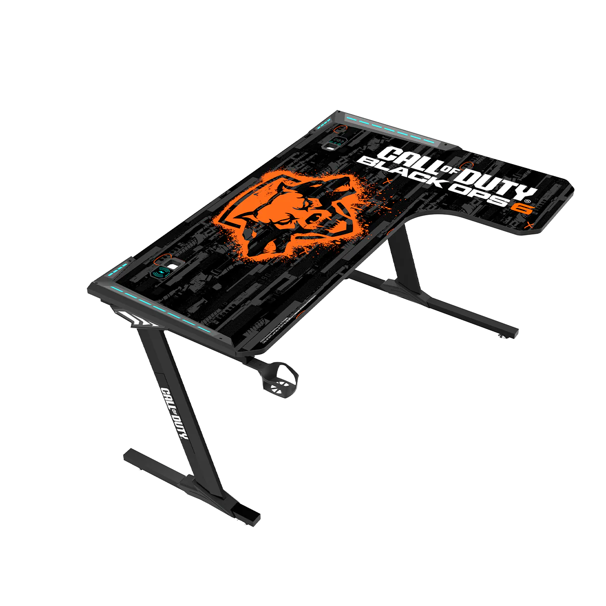 GAMEON Call Of Duty BLKOPS6-RAPTOR-R RGB Flowing Light Gaming Desk - Desert Games
