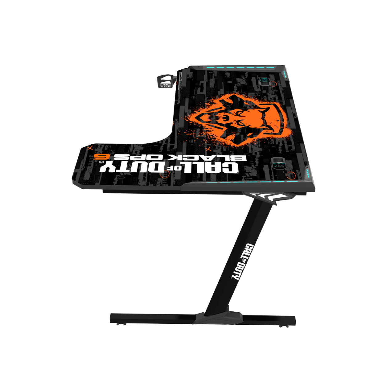 GAMEON Call Of Duty BLKOPS6-RAPTOR-R RGB Flowing Light Gaming Desk - Desert Games