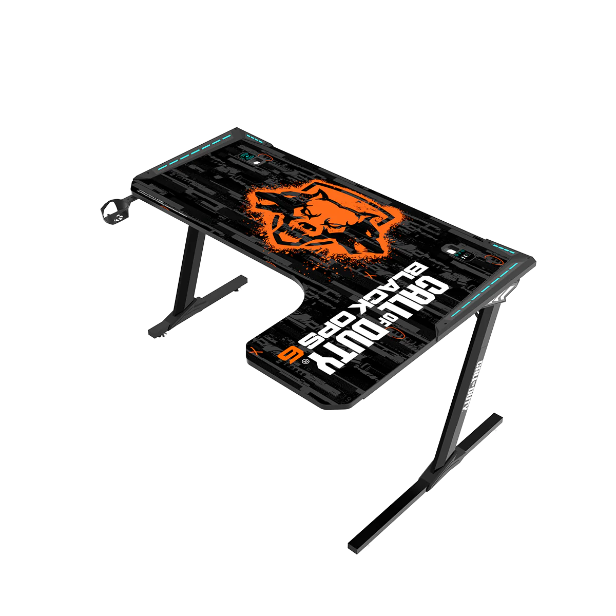 GAMEON Call Of Duty BLKOPS6-RAPTOR-R RGB Flowing Light Gaming Desk - Desert Games