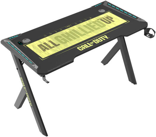 GAMEON Call Of Duty Hawksbill Series RGB Flowing Light Gaming Desk, Size 1200-600-720mm - Desert Games