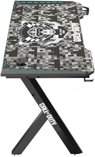 GAMEON Call Of Duty Hawksbill Series RGB Flowing Light Gaming Desk, (Size 1200-600-720mm) - Desert Games
