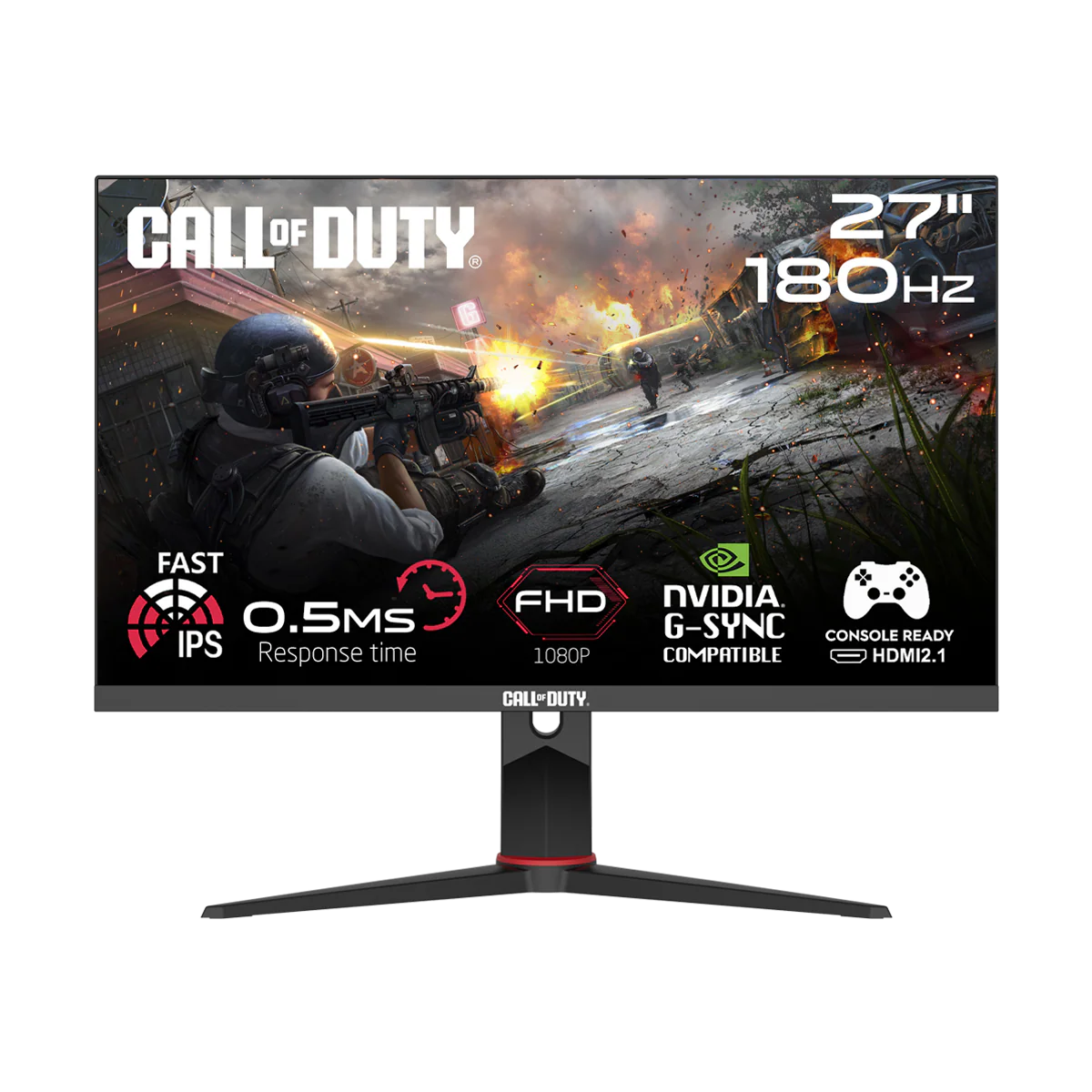 GAMEON Call Of Duty (COD) COD27FHD180IPS 27" FHD, 180Hz, MPRT 0.5ms, HDMI 2.1, Fast IPS Gaming Monitor (Supports VRR & PS5) - Black - Desert Games