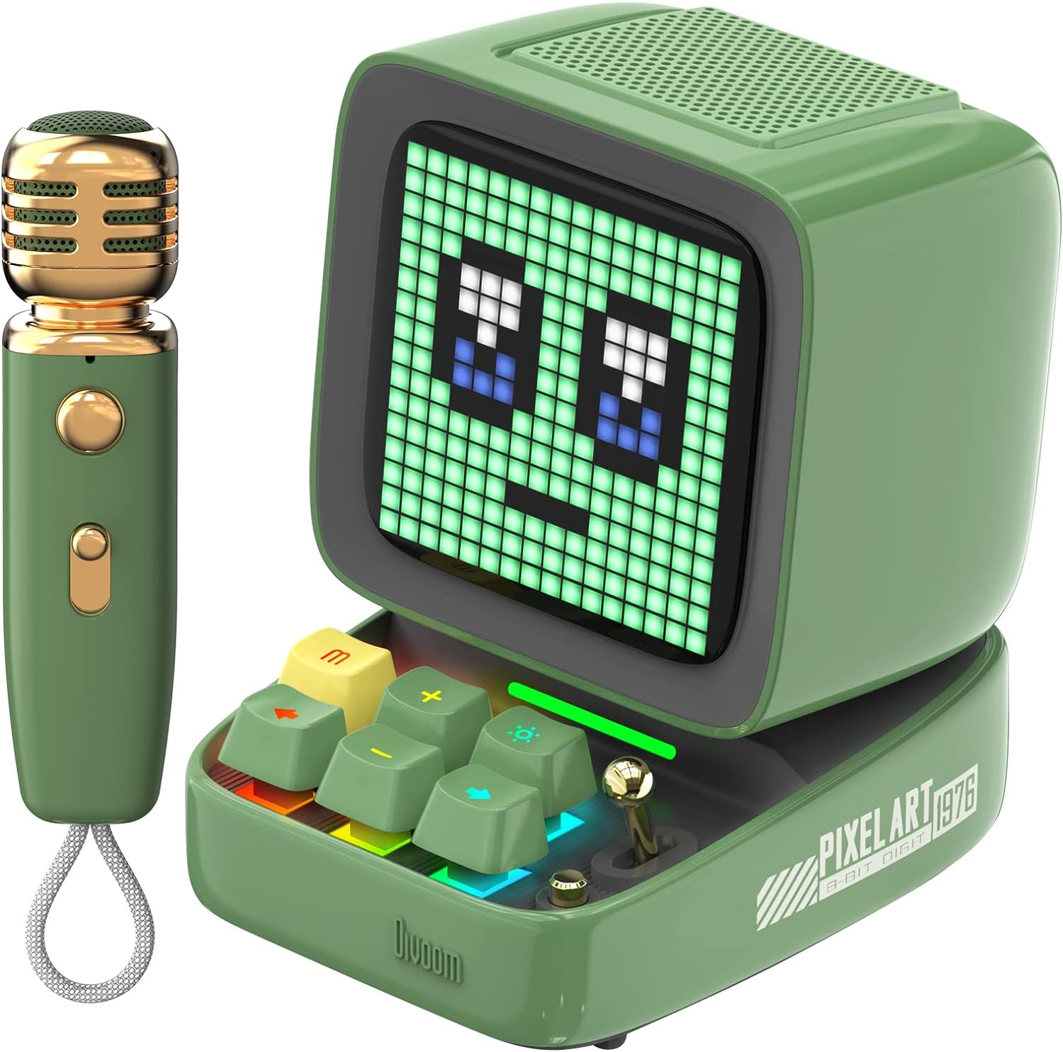 Divoom DitooMic Bluetooth Speaker Microphone Karaoke Function - Green - Desert Games