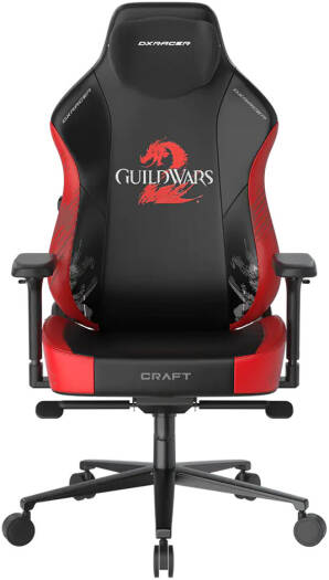 DXRacer Craft Guild Wars 2 Edition Gaming Chairs Large Size - Black / Red - Desert Games