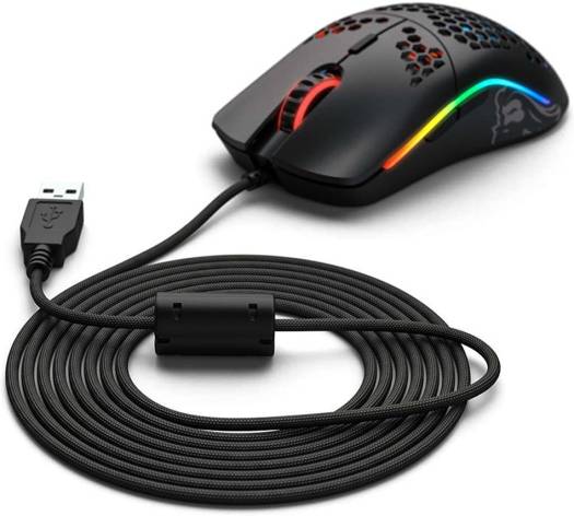 Glorious Ascended Cable V2, Highly Flexible & Ultra-light USB Mouse Cable, Black G-ASC-BLACK - Desert Games