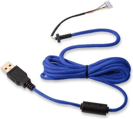 Glorious Ascended Cable V2, Highly Flexible & Ultra-light USB Mouse Cable, Blue G-ASC-BLUE - Desert Games