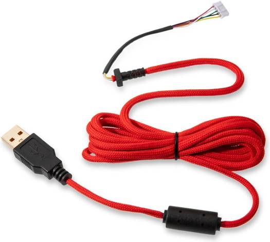 Glorious Ascended Cable V2, Highly Flexible & Ultra-light USB Mouse Cable, Red G-ASC-RED - Desert Games