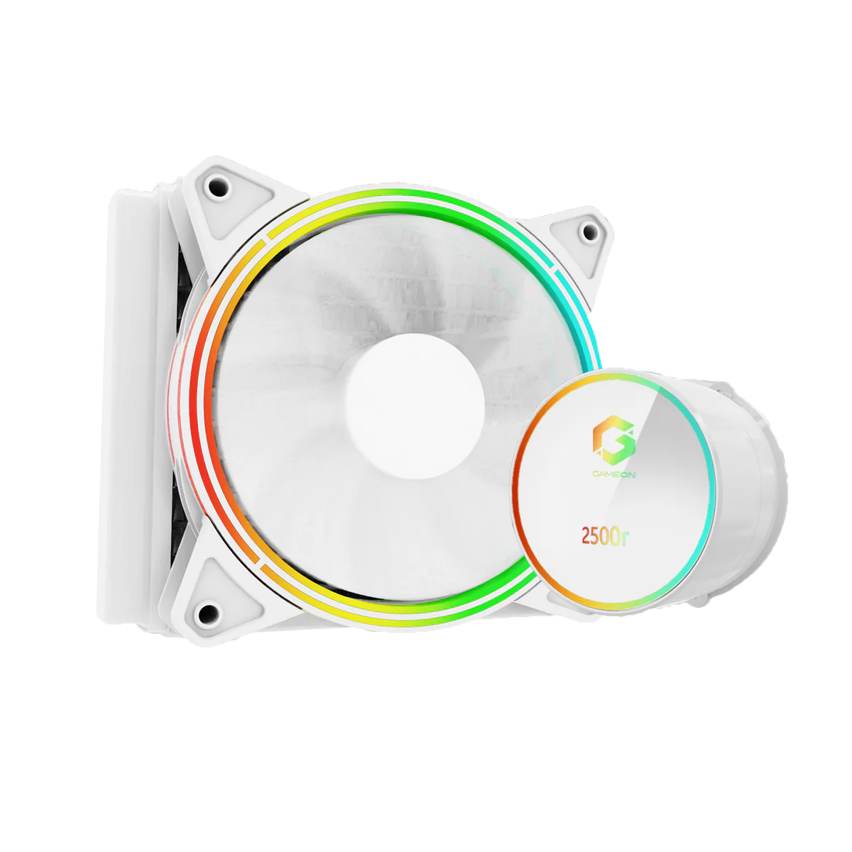 GAMEON Tupolev 120mm Liquid CPU Cooler, RGB - White - Desert Games