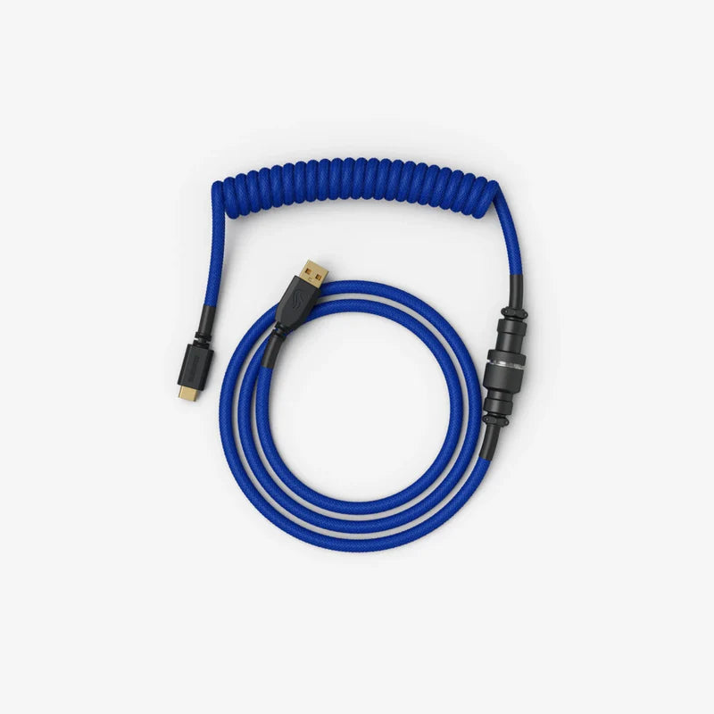 Glorious Gaming Premium Coiled Keyboard Cable - Electric Blue GLO-KB-ACC-CBL-COIL-EBLU - Desert Games