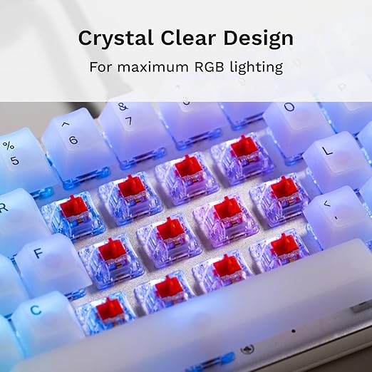 Glorious Fox Linear Mechanical Switches for Mechanical Keyboards 110 PCS - Desert Games