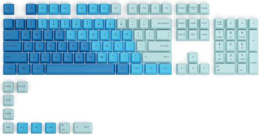 Glorious GPBT Dye Sublimated Keycaps - Caribbean Ocean GLO-KC-GPBT-CO - Desert Games