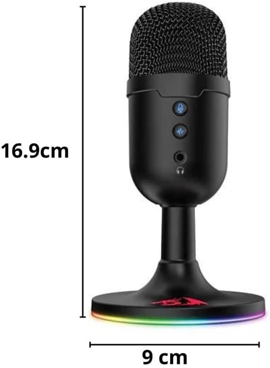 Redragon Pulsar GM303 Streaming Microphone - Black - Desert Games