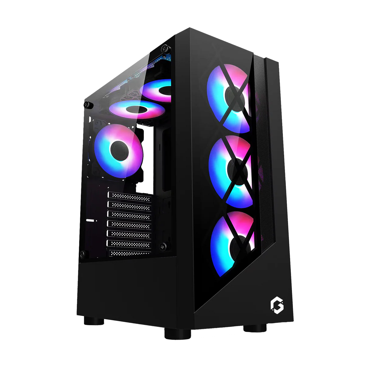 GAMEON TRIDENT II G-Series Mid Tower Gaming Case - Desert Games