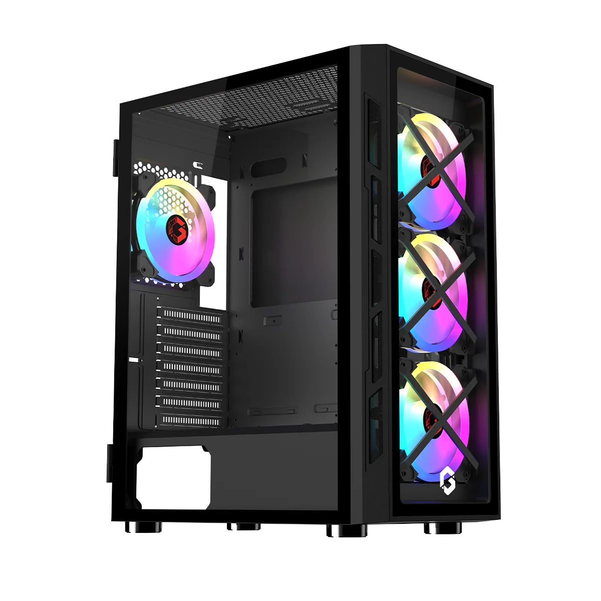 GAMEON TRIDENT III ARGB Mid Tower Gaming Case - Desert Games