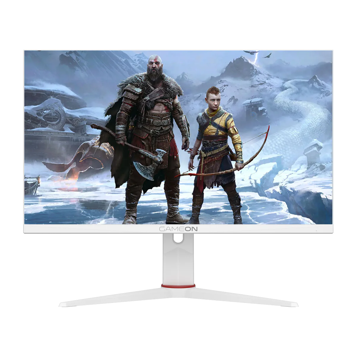 GAMEON GOA27FHD180IPS Artic Pro Series 27" FHD, 180Hz, MPRT 0.5ms, Fast IPS Gaming Monitor (Supports PS5) - White - Desert Games