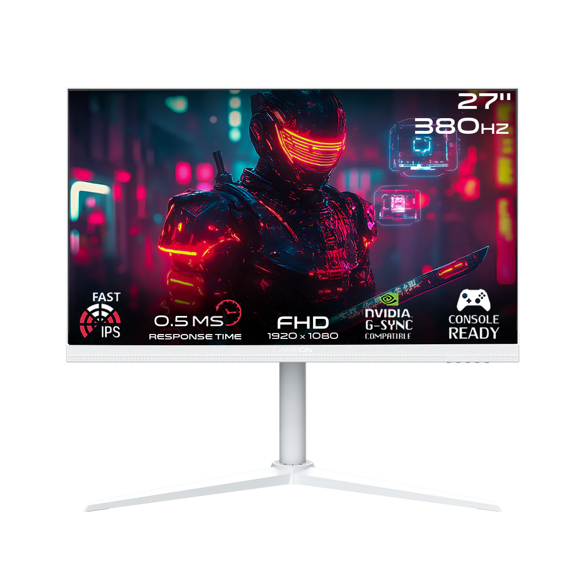 GAMEON GOAP27FHD380IPS Artic Pro Series 27" FHD, 380Hz, MPRT 0.5ms, HDMI 2.1, Fast IPS Gaming Monitor (Supports PS5) - White - Desert Games