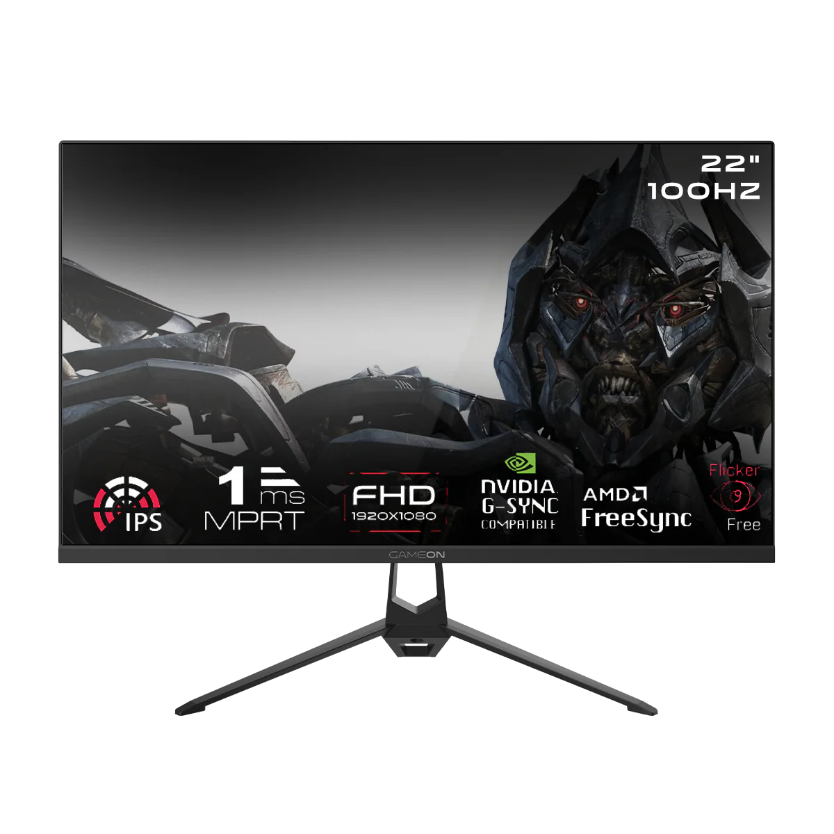 GAMEON GOES22FHD100IPS Essential Series 22" FHD, 100Hz, MPRT 1ms, HDMI 2.1, IPS Gaming Monitor - Black - Desert Games