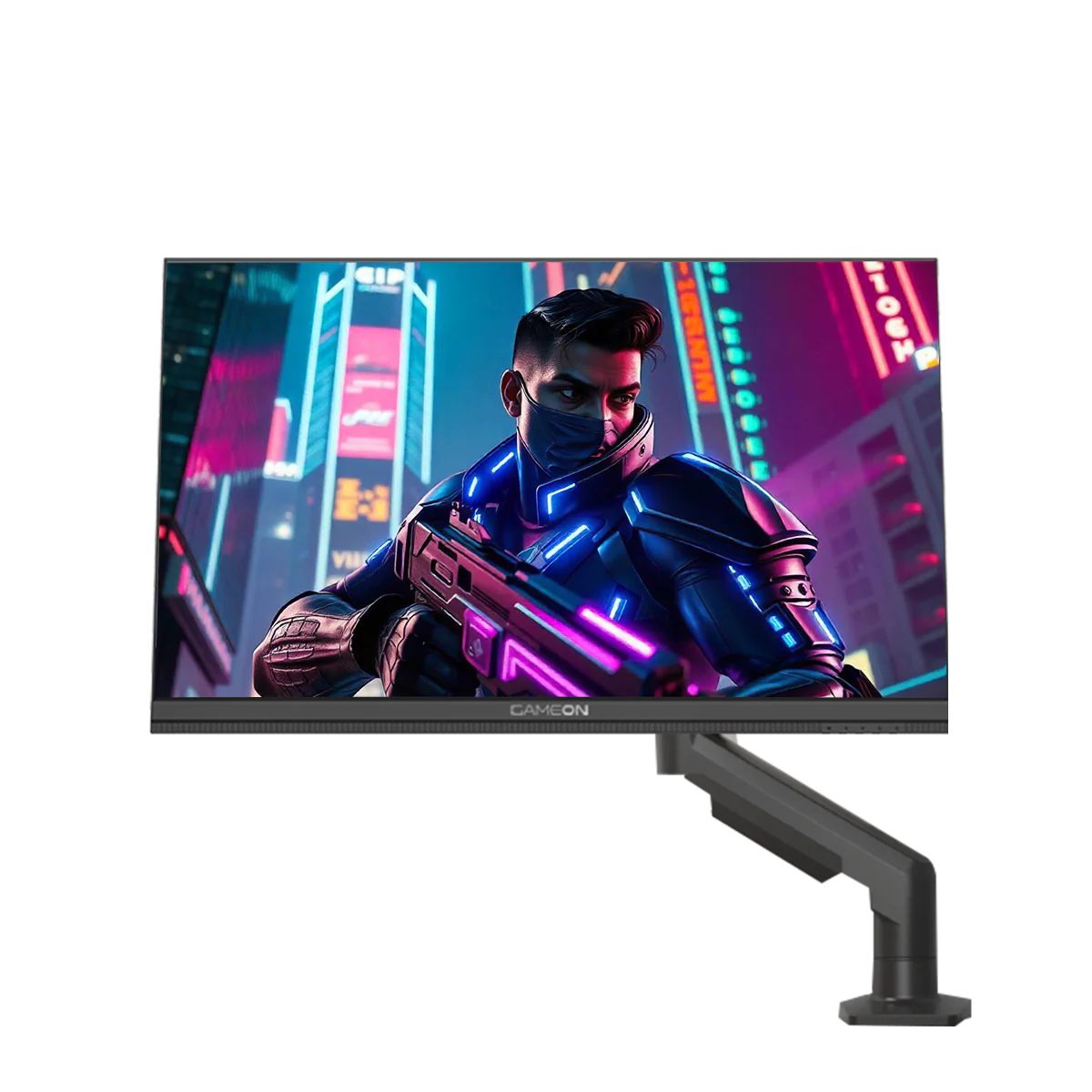 GAMEON GOM27FHD190IPSX Midnight Pro X Series 27" FHD, 190Hz, MPRT 0.5ms, HDMI 2.1, Fast IPS Gaming Monitor (Supports PS5) with Stand - Black - Desert Games