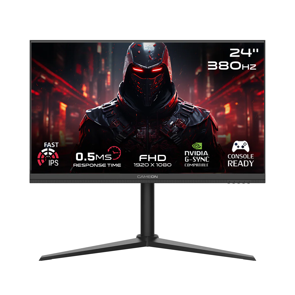 GAMEON GOMP24FHD380IPS Midnight Pro Series 24" FHD, 380Hz, MPRT 0.5ms, HDMI 2.1, Fast IPS Gaming Monitor (Supports PS5) - Black - Desert Games