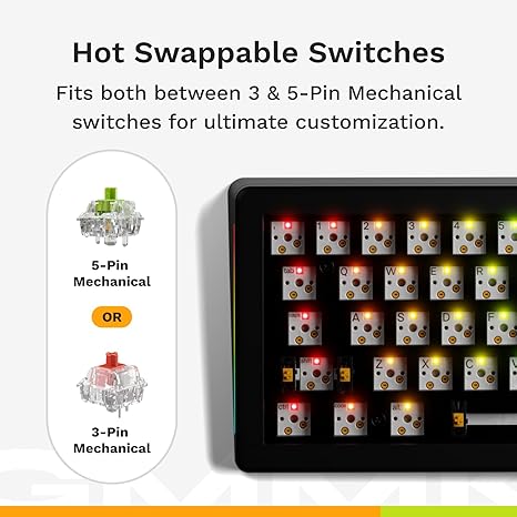 Glorious GMMK 3 65% Prebuilt Wired Keyboard - Black GMMK3-65-PB-FOX-W-BLK-US - Desert Games