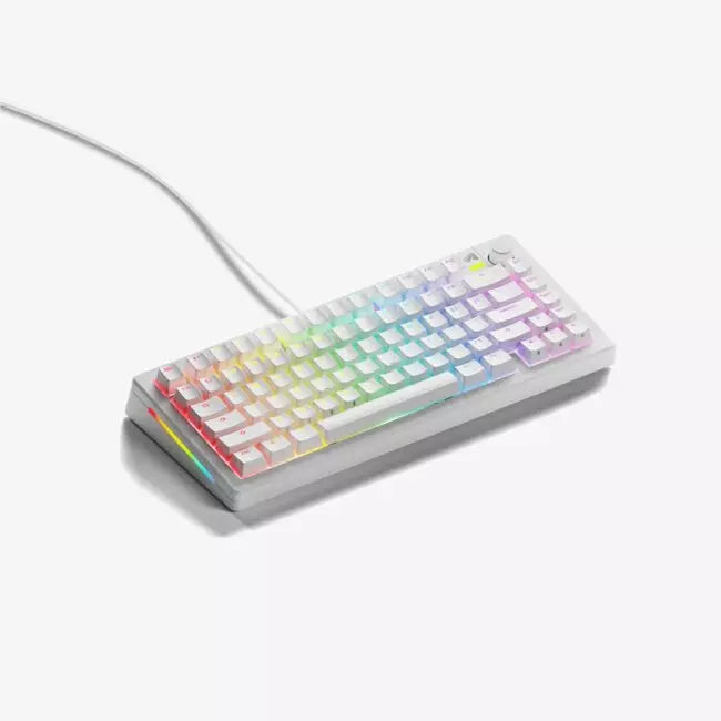 Glorious GMMK 3 75% Prebuilt Wired US Keyboard - White | GMMK3-75-FOX-W-W - Desert Games