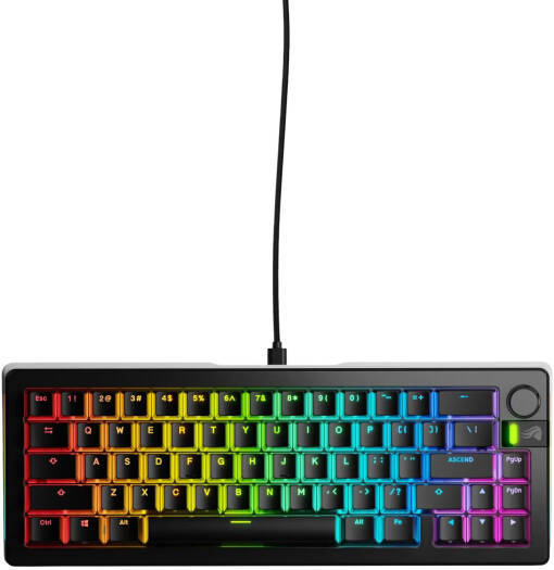 Glorious GMMK 3 Pro Prebuilt 65% Wired Keyboard - Black GMMK3-PRO-65-PB-FOX-W-BLK-US - Desert Games