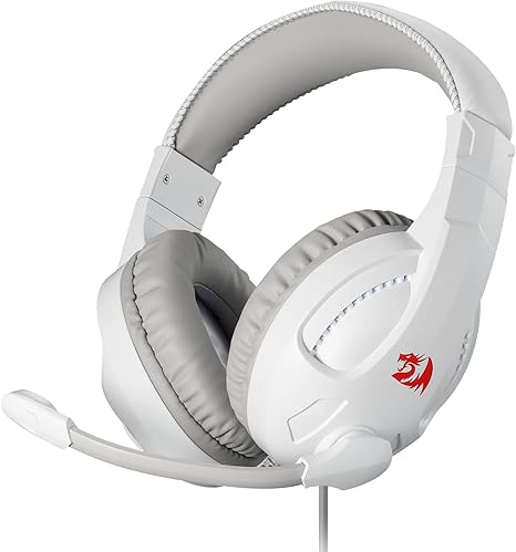 Redragon H211 Cronus RGB Wired Gaming Headset - White - Desert Games
